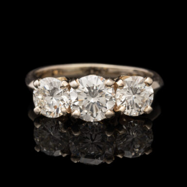 Vintage 2.83CT T.W. 3-Diamond Ring