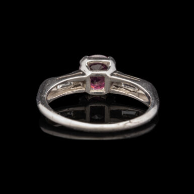 Vintage Ruby and Diamond Ring in Platinum