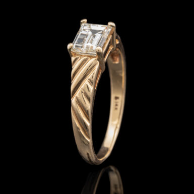 Pre-Owned 1.0 Carat Emerald Cut VS Diamond Ring in 14K