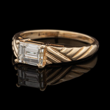 Pre-Owned 1.0 Carat Emerald Cut VS Diamond Ring in 14K
