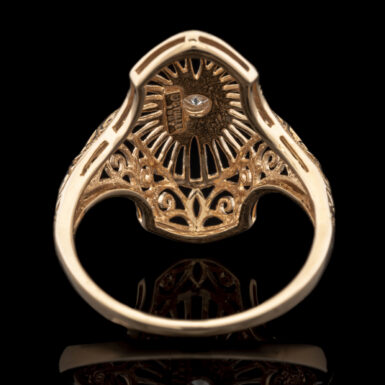 Pre-Owned 14k Diamond Filigree Ring