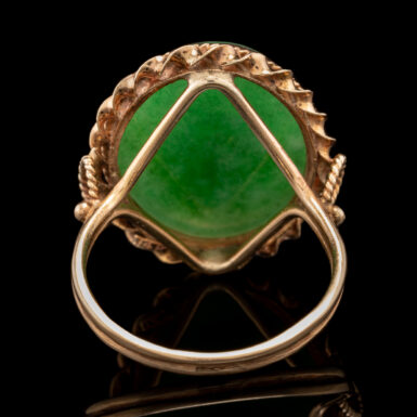 Vintage 14K Jade Ring