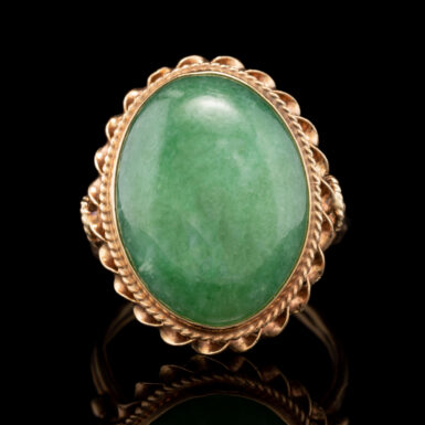 Vintage 14K Jade Ring