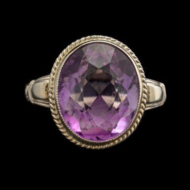 Vintage 14k Amethyst Ring (Circa 1930-1940)